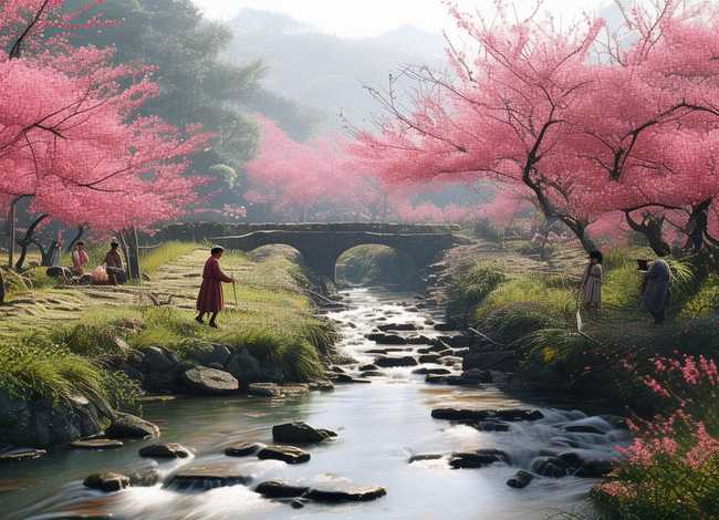 桃花源的故事好词好句 - 桃花源的故事好词好句有哪些