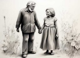 感人故事简笔画，感人故事简笔画怎么画