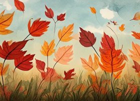 落叶的童话故事 落叶的童话简笔画