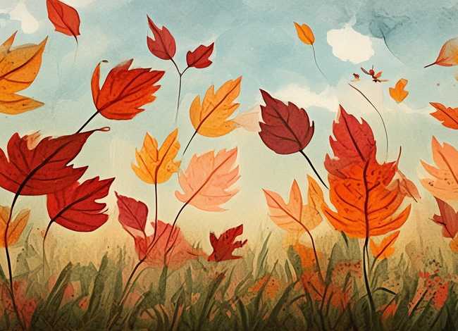 落叶的童话故事 落叶的童话简笔画