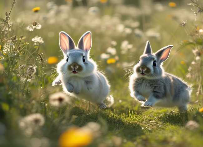 两只小兔子故事、两只小兔子的故事