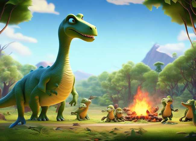 恐龙故事恐龙动画片 恐龙讲故事的动画片