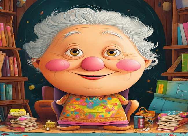 儿童文学 封面 - 儿童文学 封面有个大头老奶奶