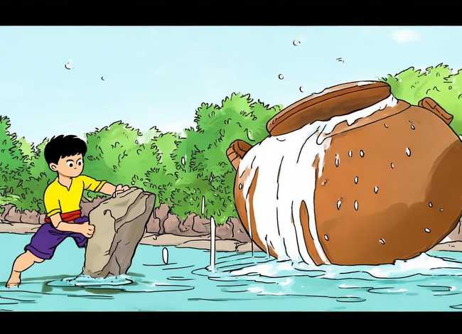 司马光砸缸的故事儿童故事绘本；司马光砸缸的故事绘本制作