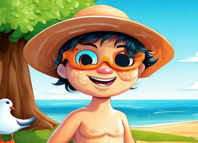 儿童防晒绘本故事、防晒霜故事