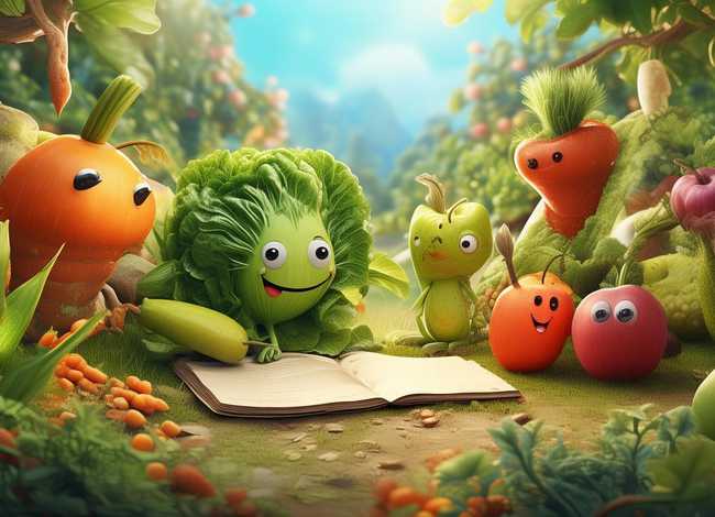 蔬菜水果的故事绘画 蔬菜水果的故事绘画图片