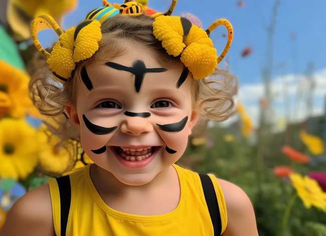 儿童小蜜蜂 儿童小蜜蜂妆容图片