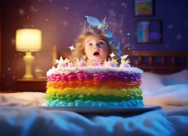 儿童睡前故事彩虹蛋糕 - 彩虹蛋糕的故事,睡前故事