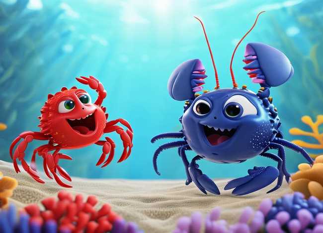 螃蟹和龙虾儿童故事、螃蟹和龙虾幼儿故事