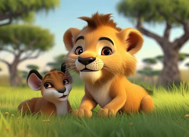 儿童故事小狮子的关爱之心 儿童小狮子的故事书3-6岁