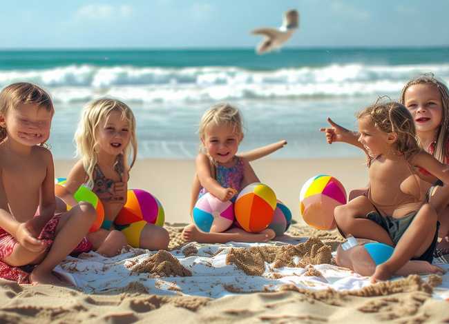 沙滩故事儿童 沙滩编故事