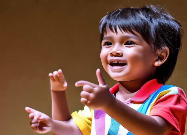 儿童演讲的动作与手势，小朋友演讲的手势和站姿视频