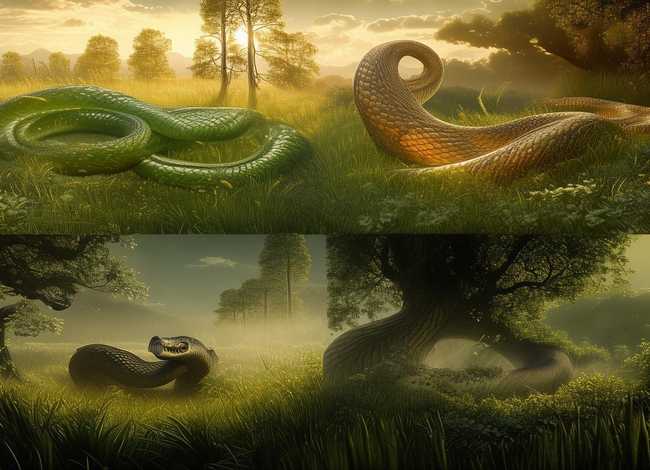 少儿故事灵蛇、灵蛇故事、分享农村传说已久的三个蛇的故事