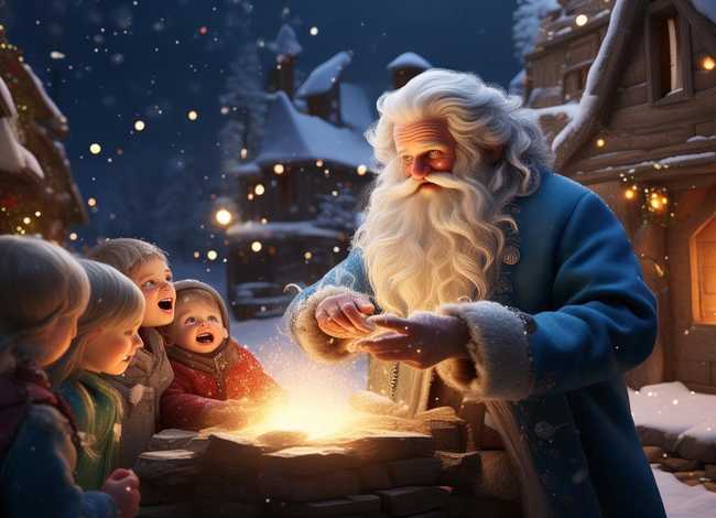 儿童故事冬爷爷是魔术师，冬爷爷是个魔术师故事教案