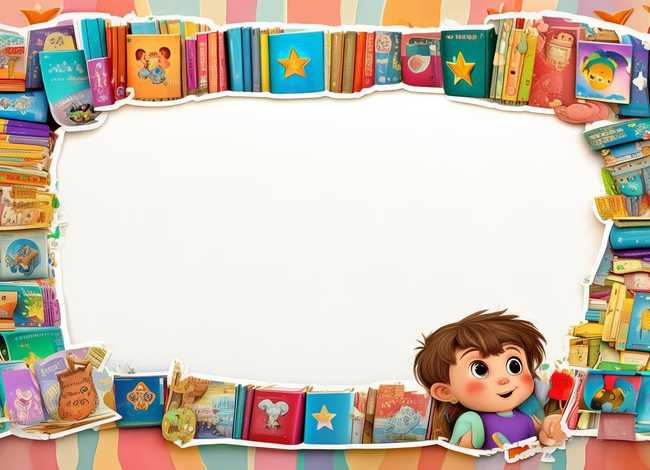 儿童故事排版边框素材；幼儿故事边框