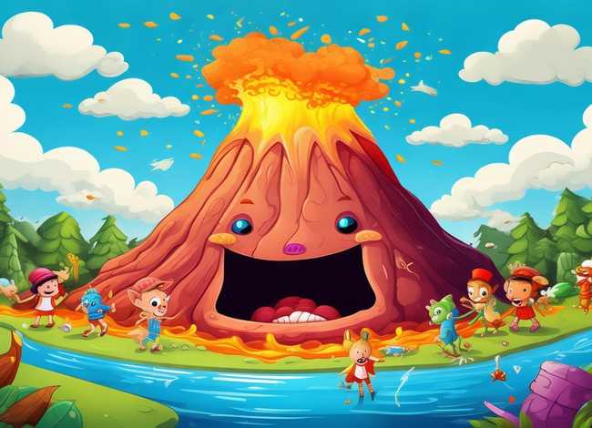 儿童火山绘本故事 - 有关火山的绘本故事