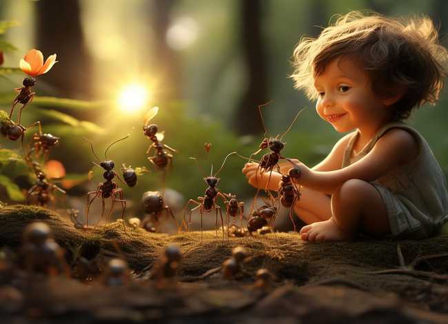 儿童睡前故事蚂蚁报恩 - 睡前故事蚂蚁报恩视频