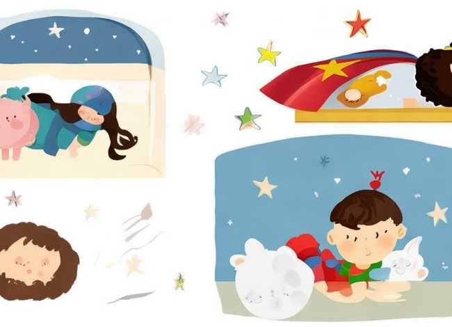 儿童睡觉简笔画大全 儿童睡觉简笔画大全图片
