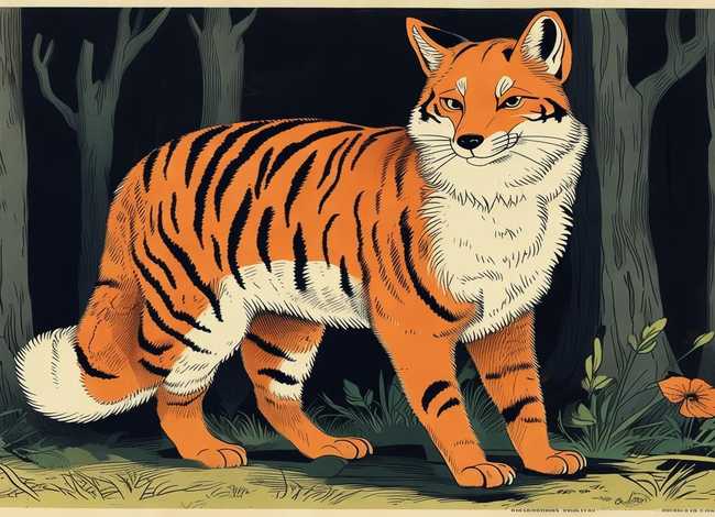 狐假虎威儿童故事的插图（狐假虎威的故事书带图）