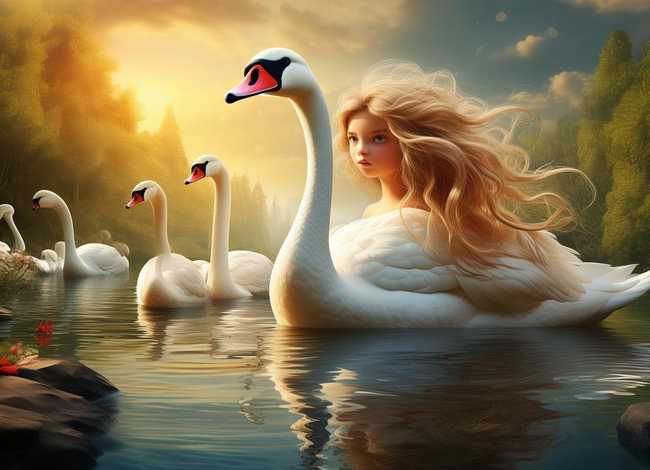 儿童野天鹅故事、野天鹅故事绘本