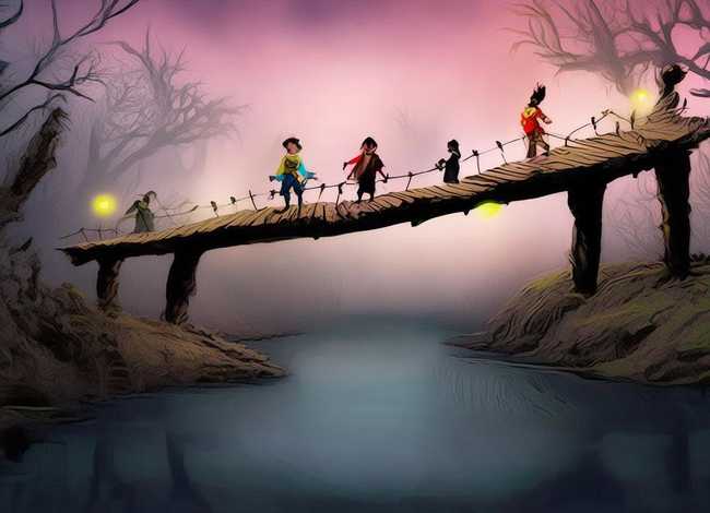 奇怪的桥儿童故事视频，奇怪的桥故事视频