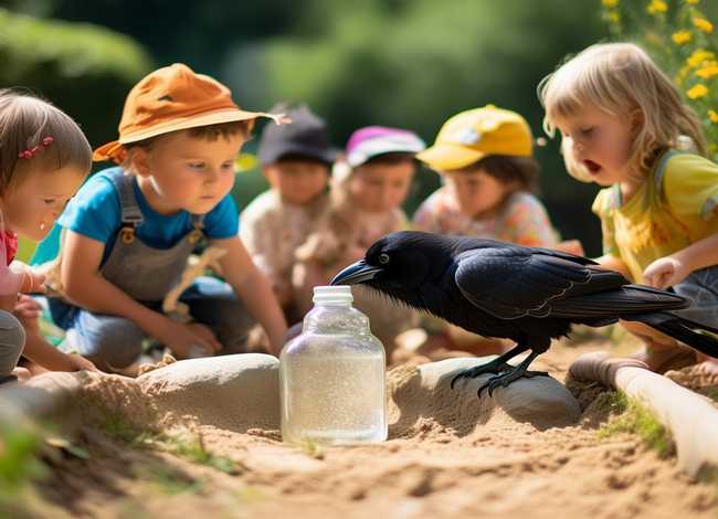 乌鸦喝水 的故事幼儿；乌鸦喝水 的故事幼儿园