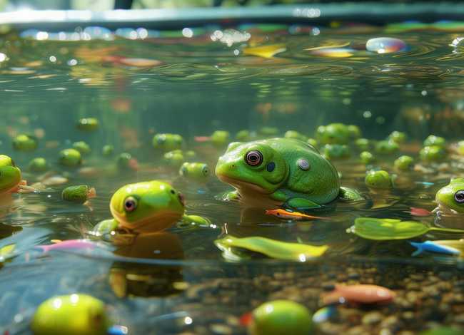 小蝌蚪找妈妈儿童故事图片 - 小蝌蚪找妈妈儿童画图片