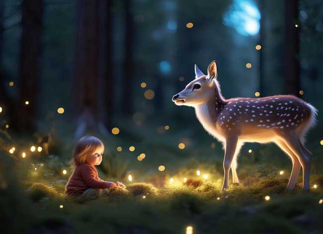 儿童睡前小故事3-6岁梅花鹿、关于梅花鹿的睡前故事