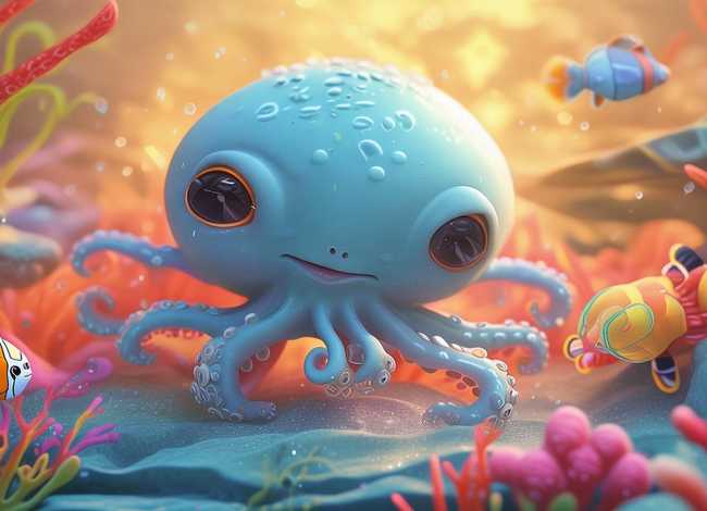 章鱼的故事儿童版，章鱼的幼儿故事