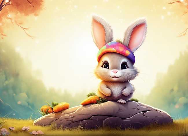 小兔子故事简笔画 - 小兔子故事简笔画图片