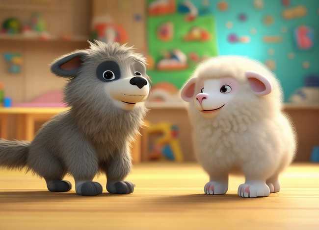儿童绘本故事大全狼和小羊、狼和小羊幼儿园绘本故事