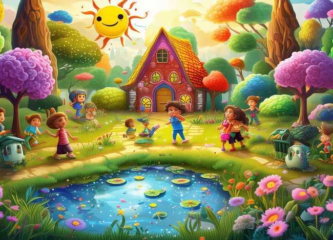 儿童绘本故事花园；花园城市幼儿园绘本故事