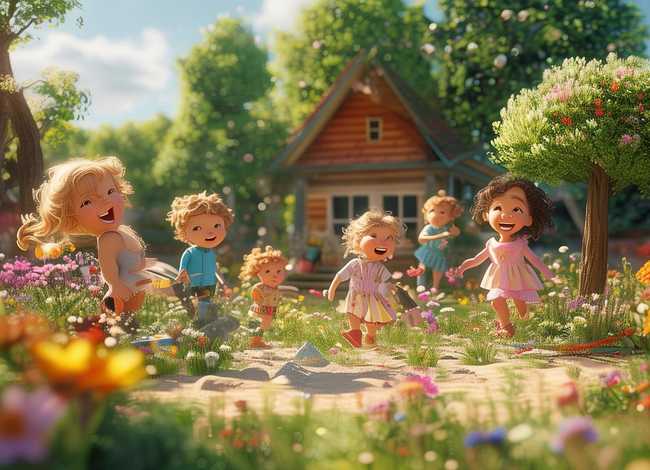 儿童花园故事、有关花园的故事 幼儿园