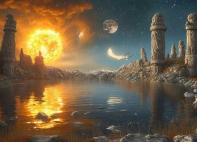 故事太阳和月亮的传说；神话故事太阳和月亮的传说