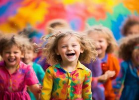 色彩 儿童，色彩儿童画人物