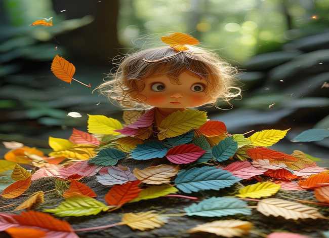 树叶幼儿故事贴画（树叶幼儿故事贴画图片）