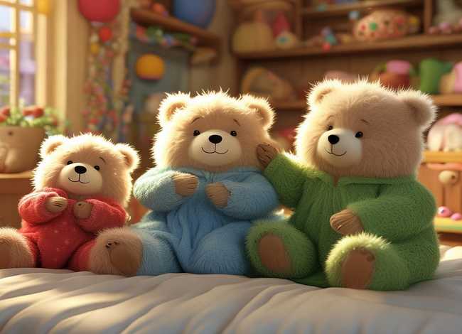 儿童三只小熊故事，儿歌三只小熊的故事视频