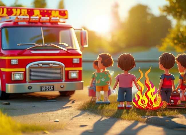 儿童学习灭火故事（关于灭火的幼儿故事）