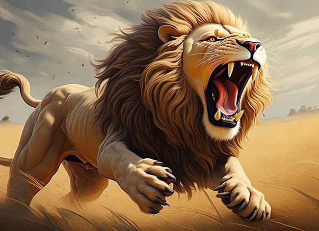 狮吼画 - 狮吼绘画