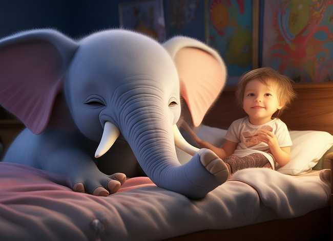 大象的儿童睡前故事 - 大象的睡前小故事