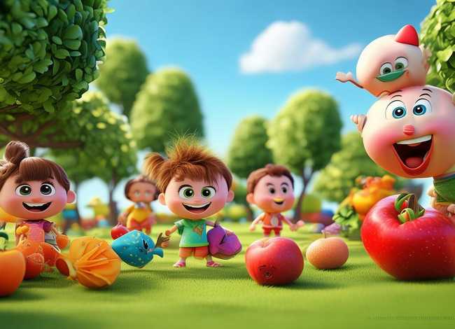 儿童水果故事动画；水果儿童动画片