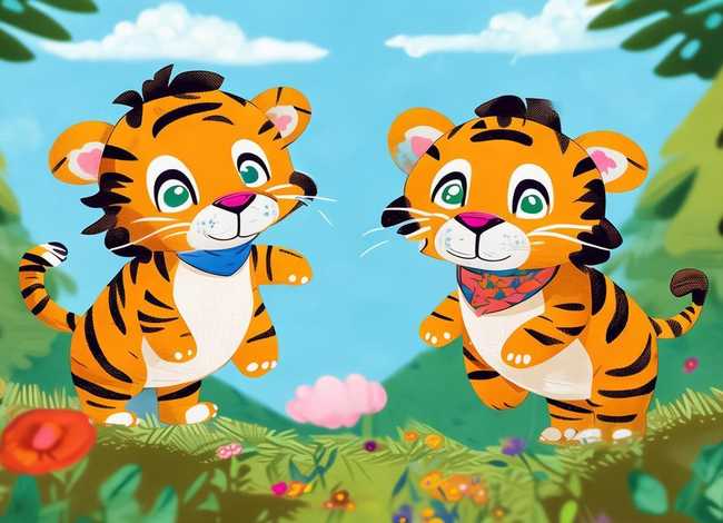 两只老虎绘本故事图片 - 两只老虎绘本故事图片大全