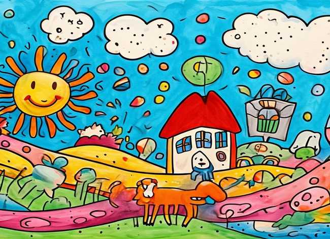 幼儿手绘故事画 - 幼儿手绘故事画画图片