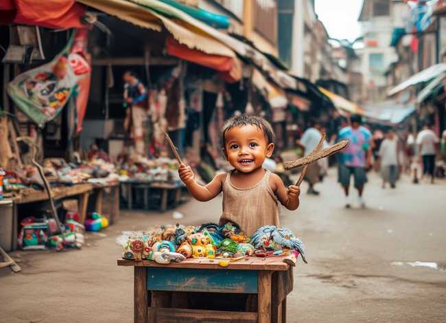 儿童卖东西简笔画 儿童卖东西简笔画图片