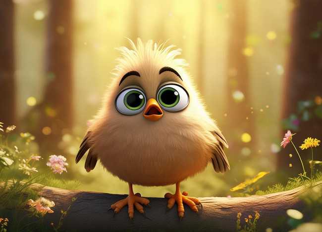 懒惰的小鸟儿童故事 - 幼儿故事懒惰的小鸟