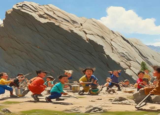 愚公移山的儿童故事；愚公移山的故事幼儿