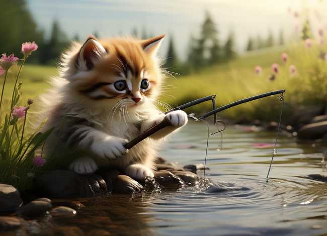 小猫钓鱼的故事视频完整版（小猫钓鱼的故事视频完整版下载）