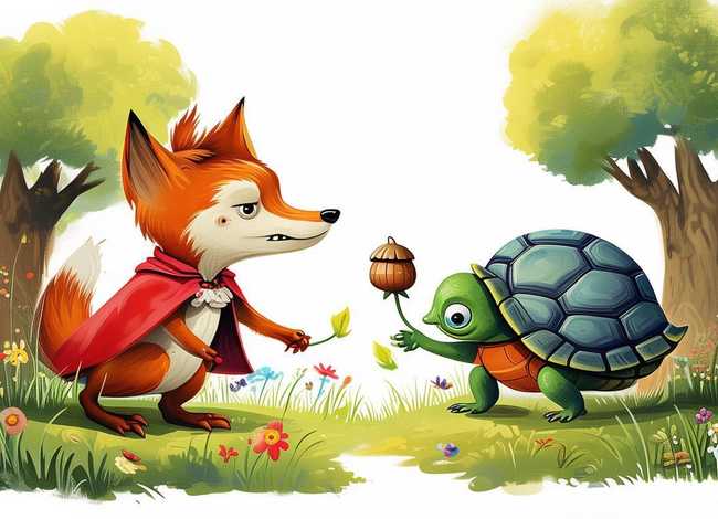 儿童寓言故事插画，寓言故事小插画