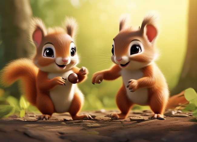 儿童故事小松鼠、小松鼠幼儿故事