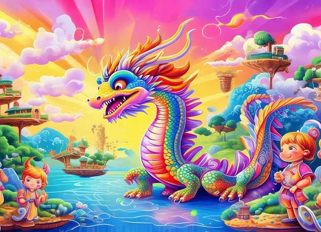 儿童中国神话故事绘画图片、中国神话故事幼儿版